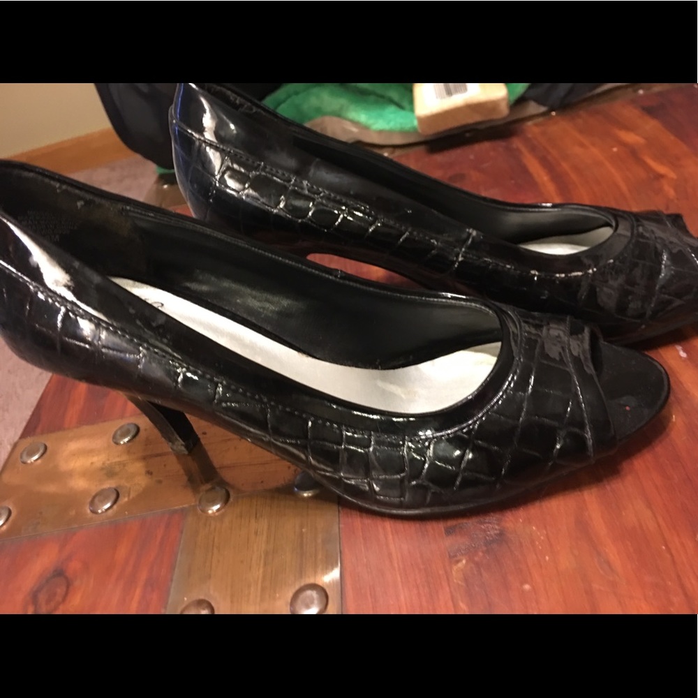 Women’s Black Heels Open Toe